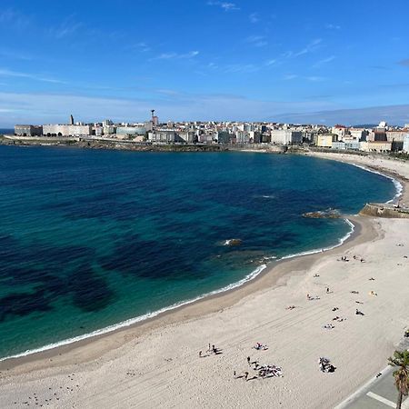 Primera Linea Playa Riazor A Coruña Eksteriør billede