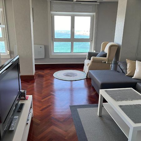 Primera Linea Playa Riazor A Coruña Eksteriør billede